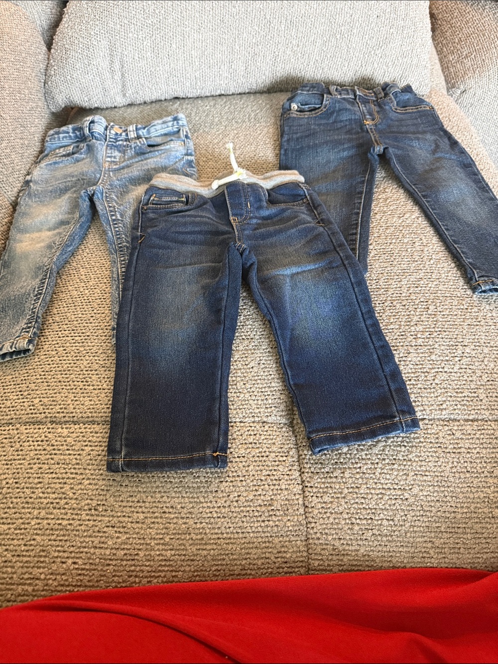Trio of Blue Denim Jeans - Assorted Blue Washes